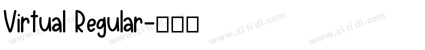 Virtual Regular字体转换